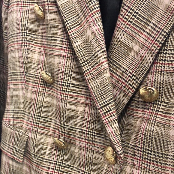 Mos Mosh Beliz Fara Plaid Double Breasted Blazer - Picture 5 of 10